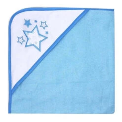 Rose Textiles - 2 Pack Hooded Towel Set, Blue Stars 10 Rose Textiles - 2 Pack Hooded Towel Set, Blue Stars -Macro Baby Store rose textiles 2 pack hooded towel set blue stars image 4