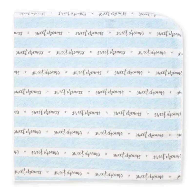 Rose Textiles - 4 Pack Receiving Blanket, Blue Sweet Dreams 8 Rose Textiles - 4 Pack Receiving Blanket, Blue Sweet Dreams - Image 6