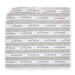 Rose Textiles - 4 Pack Receiving Blanket, Grey Sweet Dreams -Macro Baby Store rose textiles 4 pack receiving blanket grey sweet dreams image 6