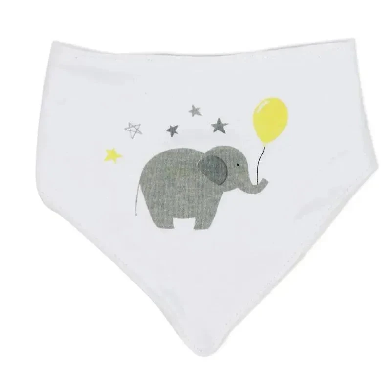 Rose Textiles - 5 Pc Bib And Socks Set, Yellow Elephant 5 Rose Textiles - 5 Pc Bib And Socks Set, Yellow Elephant - Image 3