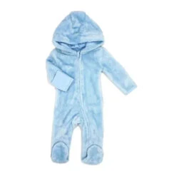 Rose Textiles - Baby Boys Fleece Pramsuit Blue