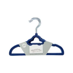 Rose Textiles Baby Velvet Hangers - Blue Car 10 Units