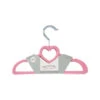 Rose Textiles - Baby Velvet Hangers - Pink Heart 10 Units 2 Rose Textiles - Baby Velvet Hangers - Pink Heart 10 Units -Macro Baby Store rose textiles baby velvet hangers pink heart 10 units image 1