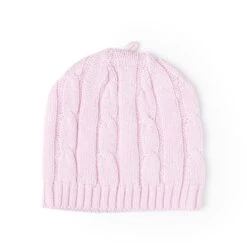 Rose Textiles - Cable Knit Hat, Pink