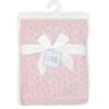 Rose Textiles - Pointelle Baby Blanket, Pink -Macro Baby Store rose textiles pointelle baby blanket pink image 1