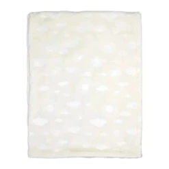 Rose Textiles - Pressed Plush Blanket, Tan Sky