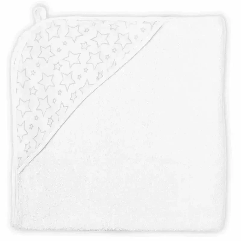 Rose Textiles - Star Muslin Lined Hooded Towel, Grey 3 Rose Textiles - Star Muslin Lined Hooded Towel, Grey