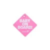 Safety 1st Baby On Board Sign (Pink) -Macro Baby Store safety 1st baby on board sign pink image 1