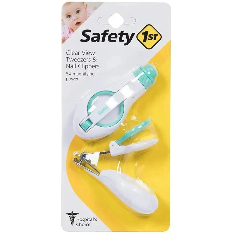 Safety 1st Clear View Tweezers & Nail Clipper Set, Arctic 3 Safety 1st Clear View Tweezers & Nail Clipper Set, Arctic