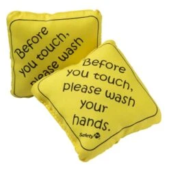 Safety 1St - No Germs On Board Sign 2Pk, Yellow