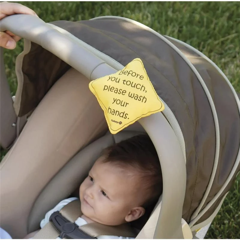 Safety 1St - No Germs On Board Sign 2Pk, Yellow 4 Safety 1St - No Germs On Board Sign 2Pk, Yellow - Image 2