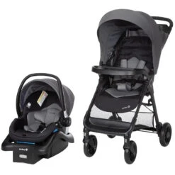 Safety 1St Smooth Ride Stroller Travel System, Monument
