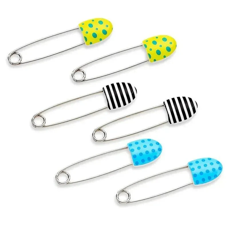 Sassy - 6Pk Decorative Diaper Pins 3 Sassy - 6Pk Decorative Diaper Pins
