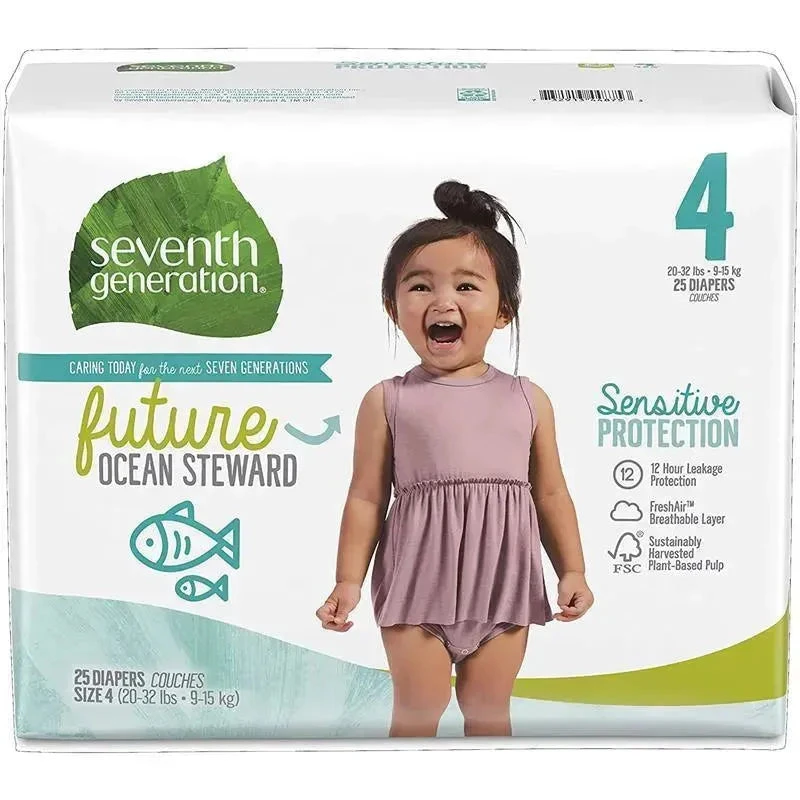 Seventh Generation Baby Diapers Sensitive Protection Size 4 4 Seventh Generation Baby Diapers Sensitive Protection Size 4 - Image 2