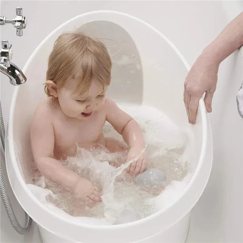 Shnuggle® Shnuggle - Toddler Bath Tub, White & Grey 4 Shnuggle® Shnuggle - Toddler Bath Tub, White & Grey - Image 2