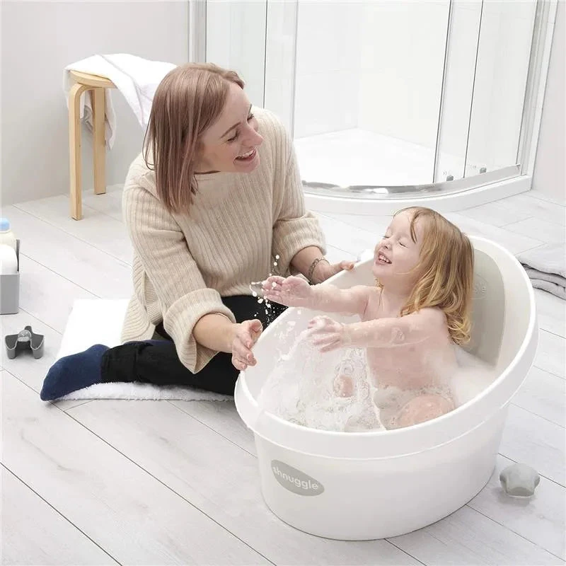 Shnuggle® Shnuggle - Toddler Bath Tub, White & Grey 5 Shnuggle® Shnuggle - Toddler Bath Tub, White & Grey - Image 3