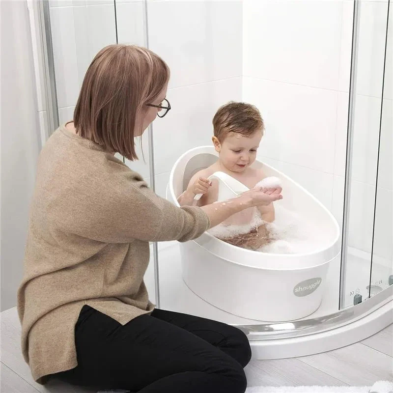 Shnuggle® Shnuggle - Toddler Bath Tub, White & Grey 9 Shnuggle® Shnuggle - Toddler Bath Tub, White & Grey - Image 7