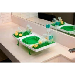 SinkBoss Portable Drying Rack, GreenWhite -Macro Baby Store sinkboss portable drying rack greenwhite macrobaby 16