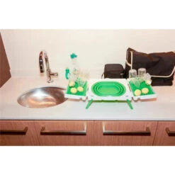 SinkBoss Portable Drying Rack, GreenWhite -Macro Baby Store sinkboss portable drying rack greenwhite macrobaby 19