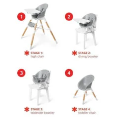 Skip Hop - EON 4-in-1 High Chair Oat -Macro Baby Store skip hop baby high chair 4 in 1 convertible high chair eon oat image 3