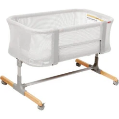 Skip Hop - Baby Bassinet, Cozy Up 2-in-1 Bedside Sleeper & Bassinet, Grey