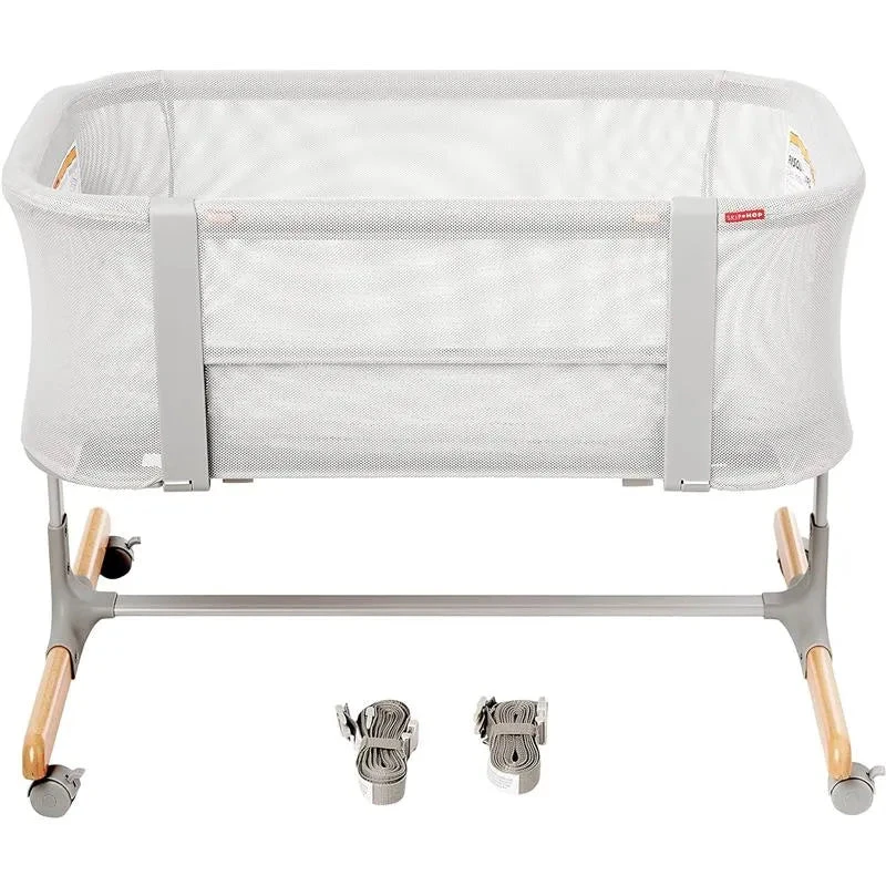Skip Hop - Baby Bassinet, Cozy Up 2-in-1 Bedside Sleeper & Bassinet, Grey 8 Skip Hop - Baby Bassinet, Cozy Up 2-in-1 Bedside Sleeper & Bassinet, Grey - Image 6