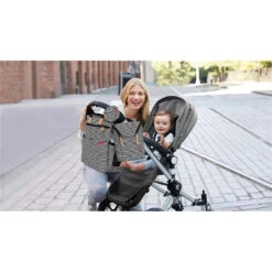 Skip Hop - Grab & Go Double Bottle Bag, Black/White Stripe 11 Skip Hop - Grab & Go Double Bottle Bag, Black/White Stripe -Macro Baby Store skip hop grab go double bottle bag black white stripe image 9