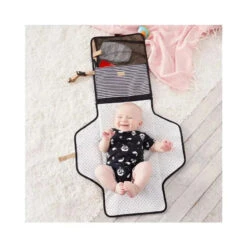 Skip Hop - Portable Baby Changing Pad, Black & White -Macro Baby Store skip hop pronto signature changing station black stripe image 5