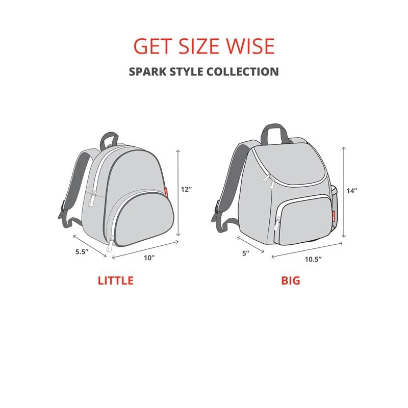 Skip Hop - Spark Style Little Kid Pack Backpacks Seashell 6 Skip Hop - Spark Style Little Kid Pack Backpacks Seashell - Image 4