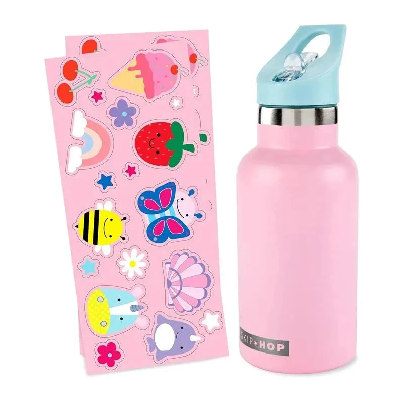 Skip Hop - Stainless Steel Kids Canteen Bottle, Pink 5 Skip Hop - Stainless Steel Kids Canteen Bottle, Pink - Image 3