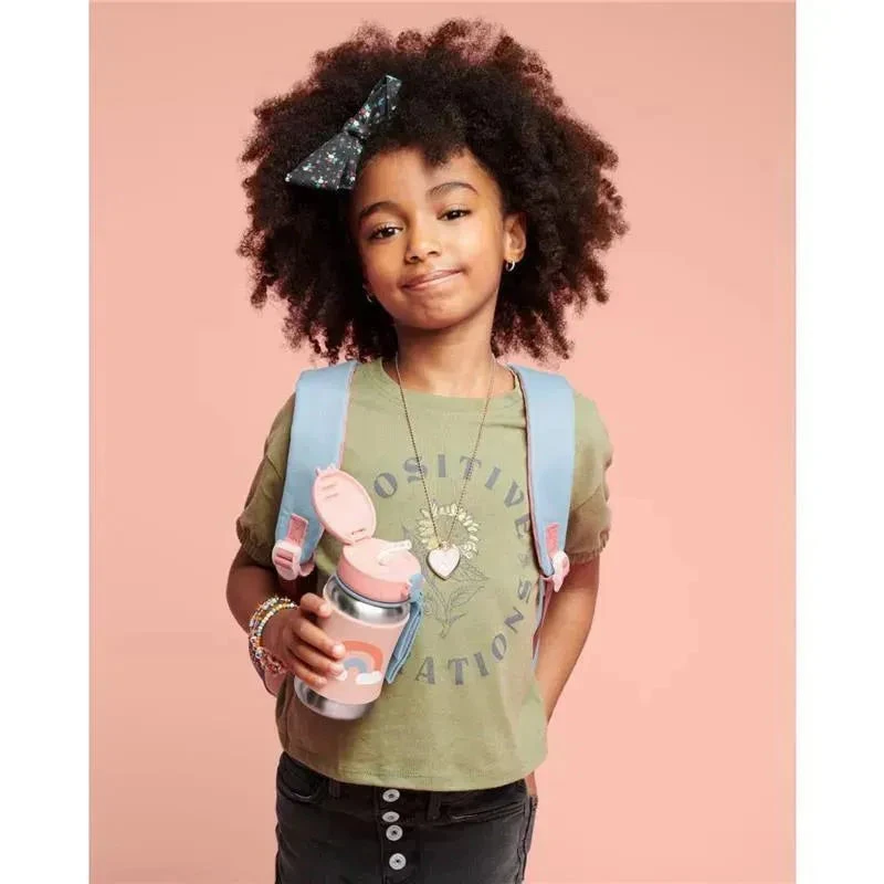 Skip Hop - Sparks Stainless Steel Straw Bottle, Rainbow 5 Skip Hop - Sparks Stainless Steel Straw Bottle, Rainbow - Image 3