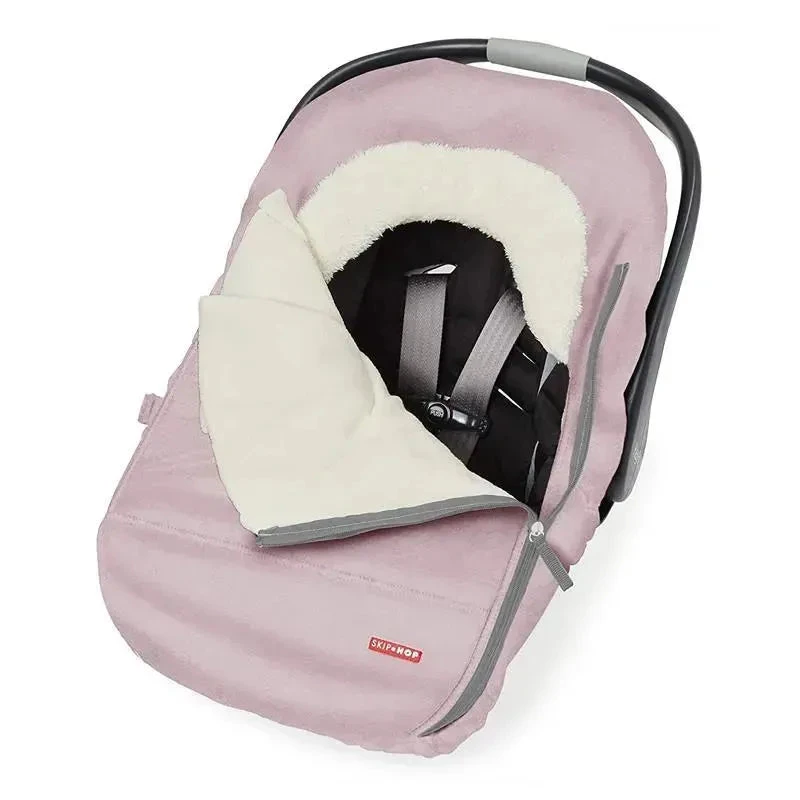 Skip Hop - Winter Car Seat Cover, Stroll & Go, Pink Heather 7 Skip Hop - Winter Car Seat Cover, Stroll & Go, Pink Heather - Image 5
