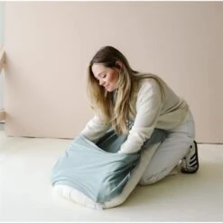 Snuggle Me - Infant Lounger Cover Slate -Macro Baby Store snuggle me infant lounger cover slate image 3