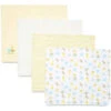 Spasilk - 4 Pack Receiving Blanket Hanger Yellow Ark -Macro Baby Store spasilk 4 pack receiving blanket hanger yellow ark macrobaby 1