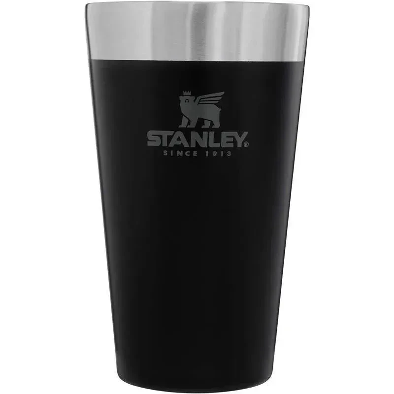 Stanley - 16Oz Adventure Inulsated Stacking Beer Pint Glass, Matte Black 3 Stanley - 16Oz Adventure Inulsated Stacking Beer Pint Glass, Matte Black