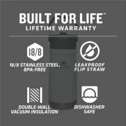 Stanley - 17Oz IceFlow Stainless Steel Bottle With Straw, Polar -Macro Baby Store stanley 17oz iceflow stainless steel bottle with straw polar image 8