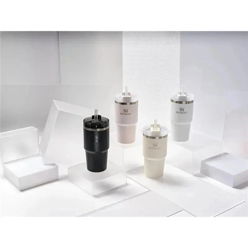 Stanley - 20Oz Quencher H2.0 FlowState Stainless Steel Vacuum Insulated Tumbler, Frost 6 Stanley - 20Oz Quencher H2.0 FlowState Stainless Steel Vacuum Insulated Tumbler, Frost - Image 4