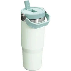 Stanley - 30Oz IceFlow Stainless Steel Tumbler With Straw, Mist -Macro Baby Store stanley 30oz iceflow stainless steel tumbler with straw mist image 2