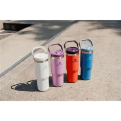 Stanley - 30Oz IceFlow Stainless Steel Tumbler With Straw, Mist -Macro Baby Store stanley 30oz iceflow stainless steel tumbler with straw mist image 5