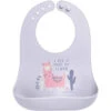 Stephen Joseph 100% Silicone Bibs For Baby Girls, Llama -Macro Baby Store stephen joseph 100 silicone bibs for baby girls llama image 1