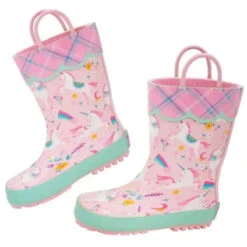 Stephen Joseph - Waterproof Rainboots For Kids, Pink Unicorn