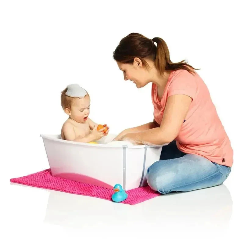 Stokke - Flexi Bath Bundle Folding Baby Bathtub With Newborn Support, White/Grey 7 Stokke - Flexi Bath Bundle Folding Baby Bathtub With Newborn Support, White/Grey - Image 5