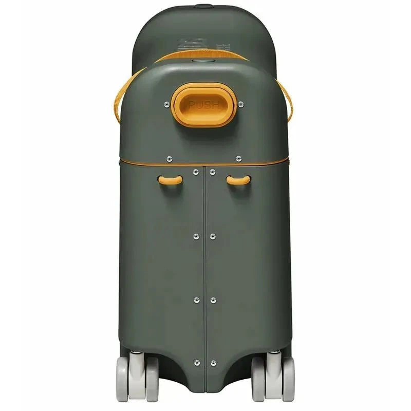 Stokke - Jetkids Bedbox Ride-on Suitcase, Golden Olive 4 Stokke - Jetkids Bedbox Ride-on Suitcase, Golden Olive - Image 2