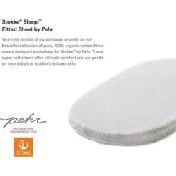 Stokke - Sleepi Fitted Sheet By Pehr, Stripes Away Pebbles 10 Stokke - Sleepi Fitted Sheet By Pehr, Stripes Away Pebbles -Macro Baby Store stokke sleepi fitted sheet by pehr stripes away pebbles image 5