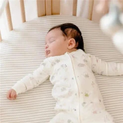 Stokke - Sleepi Fitted Sheet By Pehr, Stripes Away Pebbles 12 Stokke - Sleepi Fitted Sheet By Pehr, Stripes Away Pebbles -Macro Baby Store stokke sleepi fitted sheet by pehr stripes away pebbles image 9