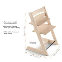 Stokke - Tripp Trapp® High Chair², Natural -Macro Baby Store stokke tripp trapp high chair natural image 3