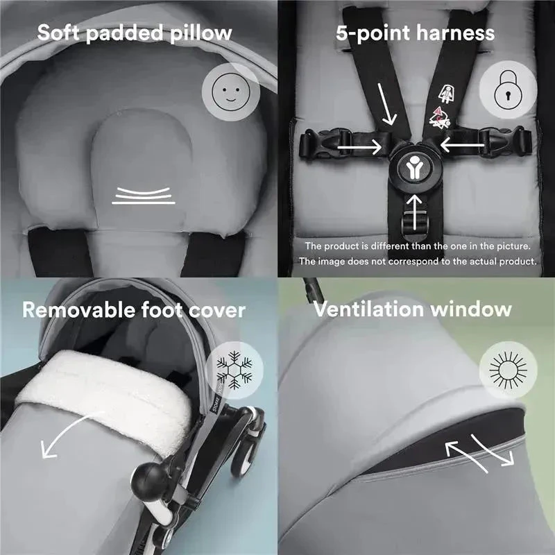 Stokke - Yoyo 0+ Newborn Pack, Stone 7 Stokke - Yoyo 0+ Newborn Pack, Stone - Image 5