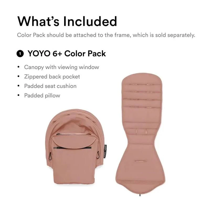 Stokke - Yoyo³ Stroller Bundle, Black And White Frame & Ginger 6+ Color Pack 6 Stokke - Yoyo³ Stroller Bundle, Black And White Frame & Ginger 6+ Color Pack - Image 4