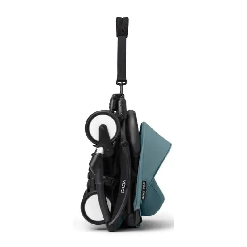 Stokke - Yoyo³ Stroller Bundle, Black Frame | Aqua 6+ Color Pack | Aqua Newborn Pack 4 Stokke - Yoyo³ Stroller Bundle, Black Frame | Aqua 6+ Color Pack | Aqua Newborn Pack - Image 2