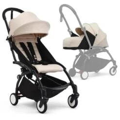 Stokke - Yoyo³ Stroller Bundle, Black Frame | Bonpoint 6+ Color Pack | Bonpoint Newborn Pack